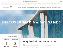 Tablet Screenshot of marinabaysands.com